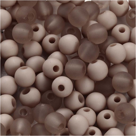 Kunststoffperlen, Durchm. 6 mm, Lochgröße 2 mm, hellgrau, 40g/ 1 Pk. Kunststoffperlen, Durchm. 6 mm, Lochgröße 2 mm, hellgrau, 40g/ 1 Pk. von Diverse