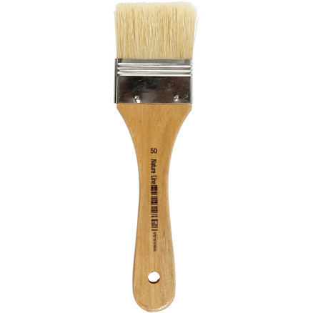 Lackierpinsel, L 18,5 cm, B 50 mm, Flach, 12 Stk/ 1 Pck von Diverse