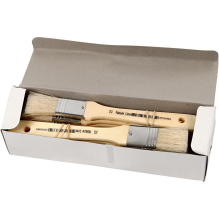 Lackierpinsel, L 18,5 cm, B 25 mm, Flach, 12 Stk/ 1 Pck Lackierpinsel, L 18,5 cm, B 25 mm, Flach, 12 Stk/ 1 Pck von Diverse