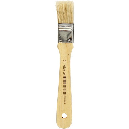 Lackierpinsel, L 18,5 cm, B 25 mm, Flach, 12 Stk/ 1 Pck von Diverse