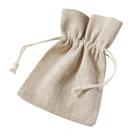 Leinenbeutel/Stoffbeutel Natur 10x13cm - 6 Stk von Diverse