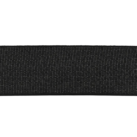 Lurex Elastik 40 mm Schwarz von Diverse