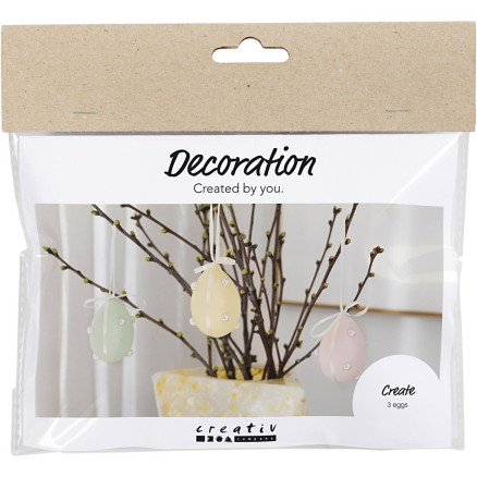 Mini DIY Kit Dekoration, Eier, Pastellfarben, 1 Pk. Mini DIY Kit Dekoration, Eier, Pastellfarben, 1 Pk. von Diverse