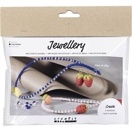 Mini DIY Kit Jewellery, Halskette und Ohrringe, königsblau, 1 Pk. Mini DIY Kit Jewellery, Halskette und Ohrringe, königsblau, 1 Pk. von Diverse