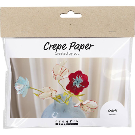 Mini DIY Kit Krepppapier, Kreppblumen, Pastellfarben, 1 Pk. Mini DIY Kit Krepppapier, Kreppblumen, Pastellfarben, 1 Pk. von Diverse