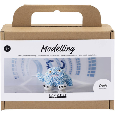 Mini DIY Kit Modellieren, Monster Bobby, Hellblau, 1 Pk. Mini DIY Kit Modellieren, Monster Bobby, Hellblau, 1 Pk. von Diverse
