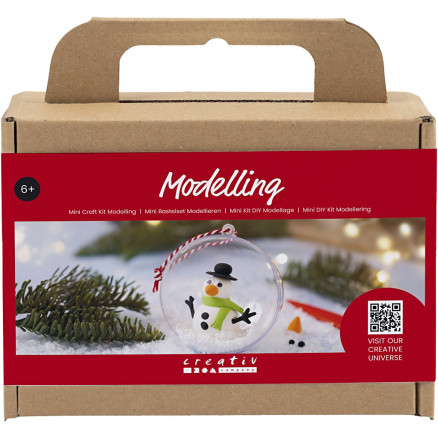 Mini DIY Kit Modellieren, Schneemann, 1 Pk. von Diverse