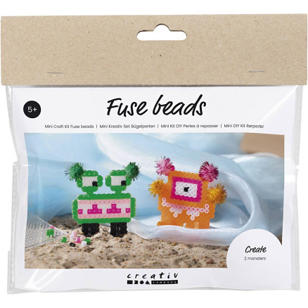 Mini DIY Kit Röhrenperlen, Monster, versch. Farben, 1 Pk. Mini DIY Kit Röhrenperlen, Monster, versch. Farben, 1 Pk. von Diverse
