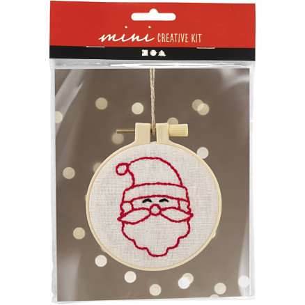 Mini DIY Stickerei-Set, Weihnachtsmann, 1 Pk. Mini DIY Stickerei-Set, Weihnachtsmann, 1 Pk. von Diverse