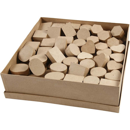 Mini-Schachteln, H 3 cm, D 4-6 cm, 144 Stk/ 1 Pck von Diverse