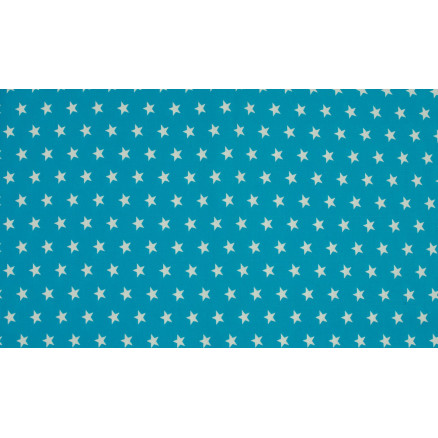 Minimals Baumwollpopeline Stoff Druck 104 Star Aqua 145cm - 50cm Minimals Baumwollpopeline Stoff Druck 104 Star Aqua 145cm - 50cm von Diverse