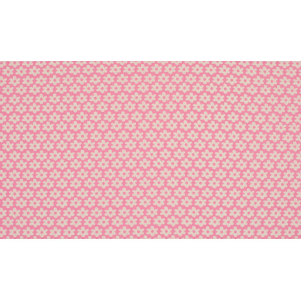 Minimals Baumwollpopeline Stoff Druck 12 Flower Rose 145cm - 50cm von Diverse