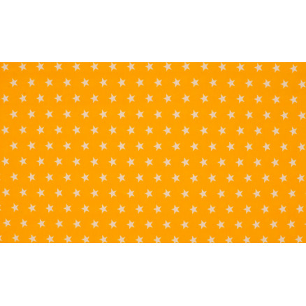 Minimals Baumwollpopeline Stoff Druck 131 Star Yellow 145cm - 50cm von Diverse