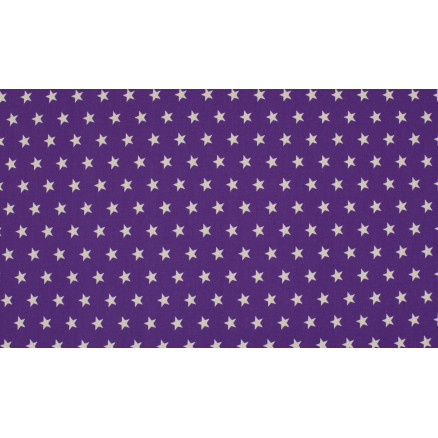 Minimals Baumwollpopeline Stoff Druck 143 Star Purple 145cm - 50cm von Diverse