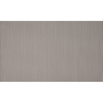 Minimals Baumwollpopeline Stoff Druck 355 Stripe Taupe 145cm - 50cm von Diverse