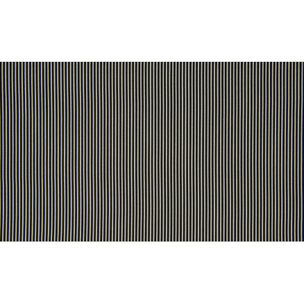 Minimals Baumwollpopeline Stoff Druck 369 Stripe Black 145cm - 50cm von Diverse