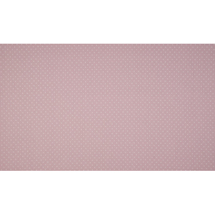 Minimals Baumwollpopeline Stoff Druck 411 Small Dot Dusty Pink 145cm - 50cm von Diverse