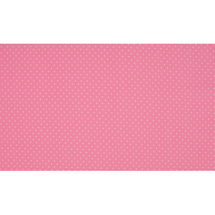 Minimals Baumwollpopeline Stoff Druck 412 Small Dot Rose 145cm - 50cm von Diverse