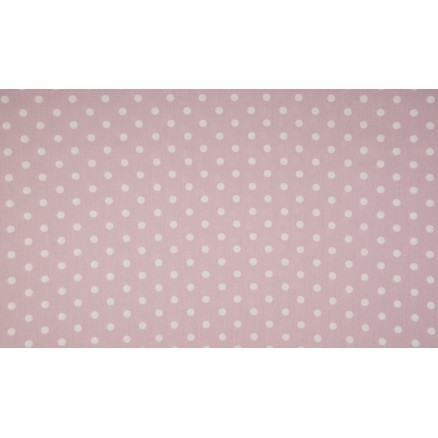 Minimals Baumwollpopeline Stoff Druck 511 Big Dot Dusty Pink 145cm - 50cm von Diverse