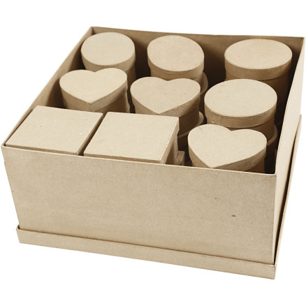Mittelgroße Schachteln, H 5 cm, D 10-12 cm, 28 Stk/ 1 Pck Mittelgroße Schachteln, H 5 cm, D 10-12 cm, 28 Stk/ 1 Pck von Diverse