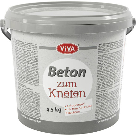 Beton-Modelliermasse, Grau, 4500 g/ 1 Pck von Diverse