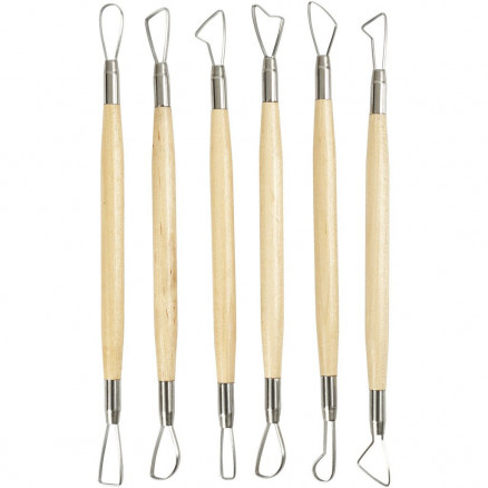 Modellierschlingen-Set, L: 20cm, scharfe Kanten, 6 Stk von Diverse