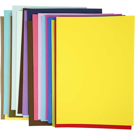 Moosgummiplatten, A3, Blatt 297x420 mm, 20 Bl. sort./ 1 Pck von Diverse