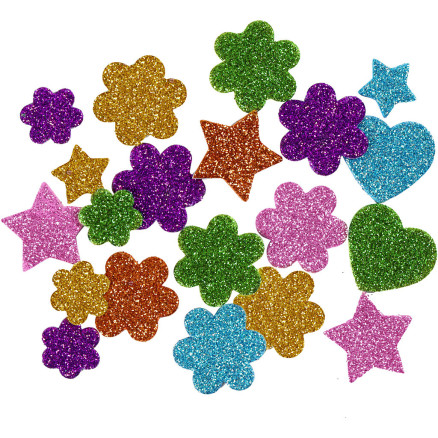 Moosgummifiguren, D 19+29 mm, 800 sort./ 1 Pck Moosgummifiguren, D 19+29 mm, 800 sort./ 1 Pck von Diverse
