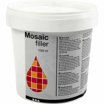 Mosaikfliesen-Fugenmasse, Weiß, 1000 ml/ 1 Eimer Mosaikfliesen-Fugenmasse, Weiß, 1000 ml/ 1 Eimer von Diverse