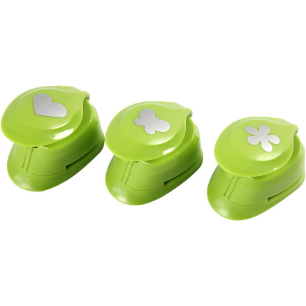 Motivstanzer, Blume, Schmetterling, Herz, Größe 25 mm, 3 Stk/ 1 Pck Motivstanzer, Blume, Schmetterling, Herz, Größe 25 mm, 3 Stk/ 1 Pck von Diverse