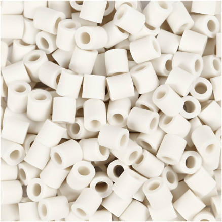 Nabbi BioBeads Röhrchenperlen, Größe 5x5 mm, Lochgröße 2,5 mm, mittel, weiß, 1000 Stück / 1 Pk. Nabbi BioBeads Röhrchenperlen, Größe 5x5 mm, Lochgröße 2,5 mm, mittel, weiß, 1000 Stück / 1 Pk. von Diverse