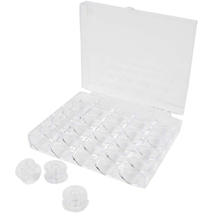 Nähmaschinenspulen, H 10 mm, D 20 mm, 1 Set Nähmaschinenspulen, H 10 mm, D 20 mm, 1 Set von Diverse