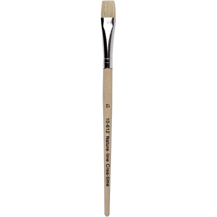 Nature Line Pinsel, Nr. 12, L 19 cm, B 11 mm, Flach, 12 Stk/ 1 Pck von Diverse