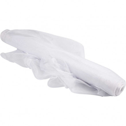 Organzastoff, B 50 cm, 10 m, Weiß Organzastoff, B 50 cm, 10 m, Weiß von Diverse