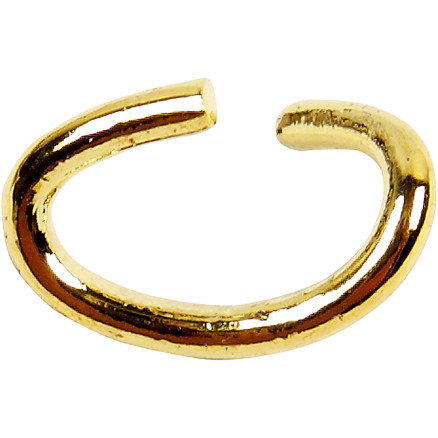 Ovaler Ring, Dicke 0,7 mm, vergoldet, 50 Stück / 1 Pk. Ovaler Ring, Dicke 0,7 mm, vergoldet, 50 Stück / 1 Pk. von Diverse