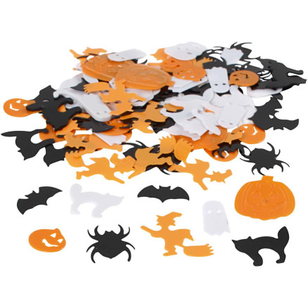 Pailletten - Sortiment, Größe 10-20 mm, Schwarz, Orange, Weiß, 250 g/ Pailletten - Sortiment, Größe 10-20 mm, Schwarz, Orange, Weiß, 250 g/ von Diverse
