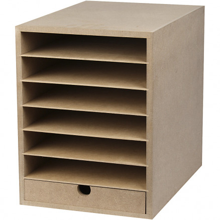 Papier-Aufbewahrung, H: 31,5cm, B: 24,3cm, 1 Stk, MDF Papier-Aufbewahrung, H: 31,5cm, B: 24,3cm, 1 Stk, MDF von Diverse