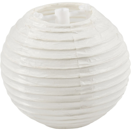 Papierlampion, Rund, D 7,5 cm, Weiß, 10 Stk/ 1 Pck Papierlampion, Rund, D 7,5 cm, Weiß, 10 Stk/ 1 Pck von Diverse