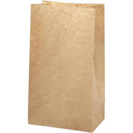 Papiertüten, H 27 cm, Größe 9x15 cm, 50 g, Braun, 100 Stk/ 1 Pck Papiertüten, H 27 cm, Größe 9x15 cm, 50 g, Braun, 100 Stk/ 1 Pck von Diverse