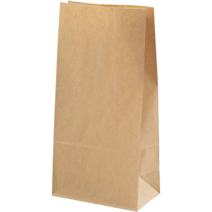 Papiertüten, H 22.5 cm, Größe 6,5x11 cm, 50 g, Braun, 100 Stk/ 1 Pck Papiertüten, H 22.5 cm, Größe 6,5x11 cm, 50 g, Braun, 100 Stk/ 1 Pck von Diverse