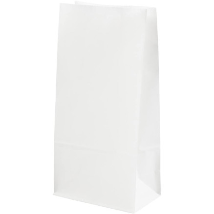 Papiertüten, H 22.5 cm, Größe 6,5x11 cm, 50 g, Weiß, 100 Stk/ 1 Pck von Diverse