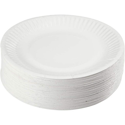 Pappteller, D 15 cm, 100 Stk/ 1 Pck von Diverse