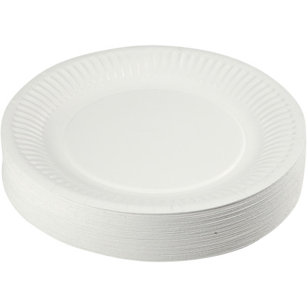 Pappteller, D 18 cm, 100 Stk/ 1 Pck von Diverse