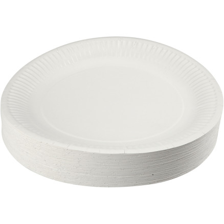 Pappteller, D 23 cm, 100 Stk/ 1 Pck von Diverse