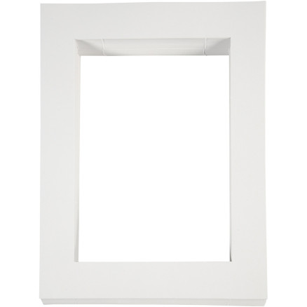 Passepartout-Rahmen, A4, Größe 28,5x37 cm, 500 g, Weiß, 100 Stk/ 1 Pck von Diverse