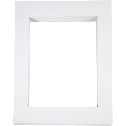 Passepartout-Rahmen, A3, Größe 40x50 cm, 500 g, Weiß, 100 Stk/ 1 Pck von Diverse