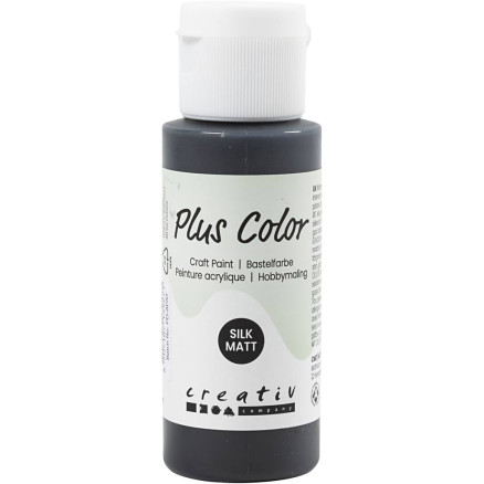 Plus Color Bastelfarbe, Schwarz, 60 ml/ 1 Fl. Plus Color Bastelfarbe, Schwarz, 60 ml/ 1 Fl. von Diverse