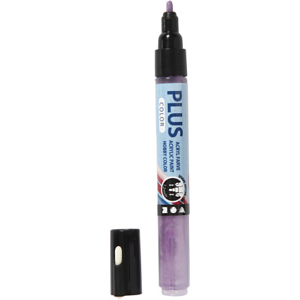 Plus Color Marker, L 14,5 cm, Strichstärke 1-2 mm, Dunkelviolett, 5,5 ml, 1 Stk Plus Color Marker, L 14,5 cm, Strichstärke 1-2 mm, Dunkelviolett, 5,5 ml, 1 Stk von Diverse