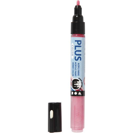 Plus Color Marker, L 14,5 cm, Strichstärke 1-2 mm, Fuchsia, 5,5 ml, 1 Stk Plus Color Marker, L 14,5 cm, Strichstärke 1-2 mm, Fuchsia, 5,5 ml, 1 Stk von Diverse