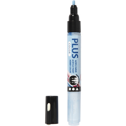 Plus Color Marker, L 14,5 cm, Strichstärke 1-2 mm, Himmelblau, 5,5 ml, 1 Stk Plus Color Marker, L 14,5 cm, Strichstärke 1-2 mm, Himmelblau, 5,5 ml, 1 Stk von Diverse